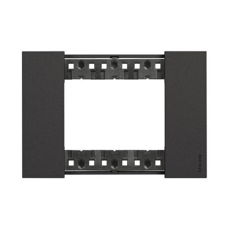 Bticino Living Now 3 Module Coverplate Black
