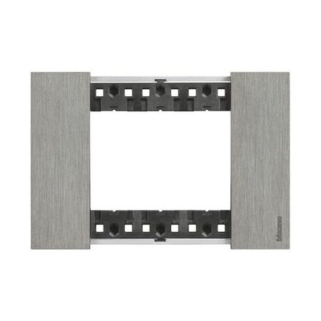 Bticino Living Now 3 Module Coverplate Steel