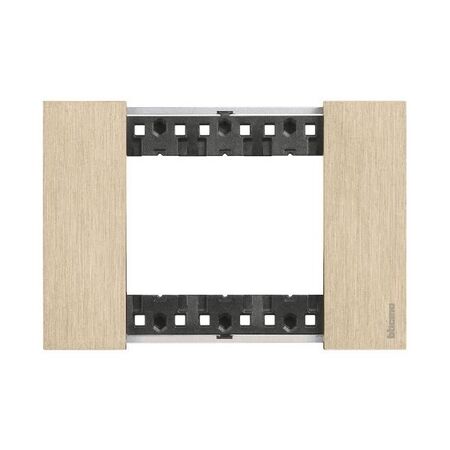 Bticino Living Now 3 Module Coverplate Gold