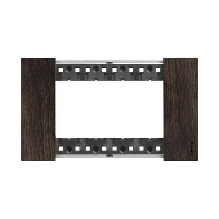 Bticino Living Now 4 Module Coverplate Walnut