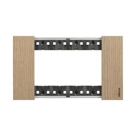 Bticino Living Now 4 Module Coverplate Oak