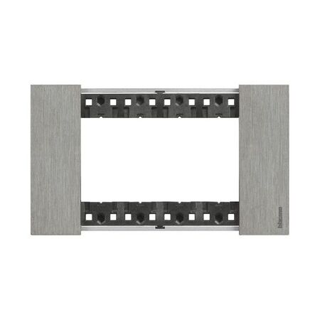 Bticino Living Now 4 Module Coverplate Steel