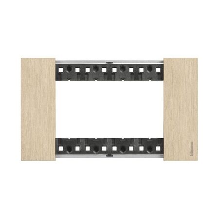 Bticino Living Now 4 Module Coverplate Gold