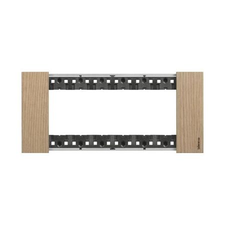 Bticino Living Now 6 Module Coverplate Oak