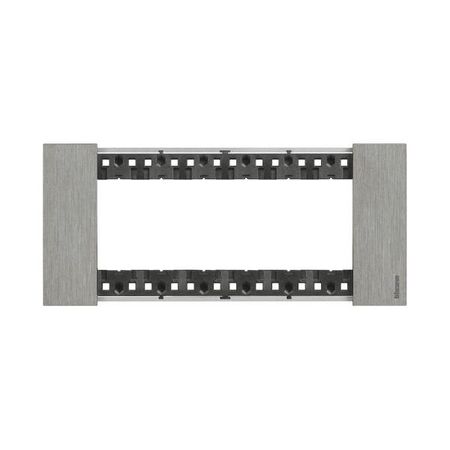 Bticino Living Now 6 Module Coverplate Steel