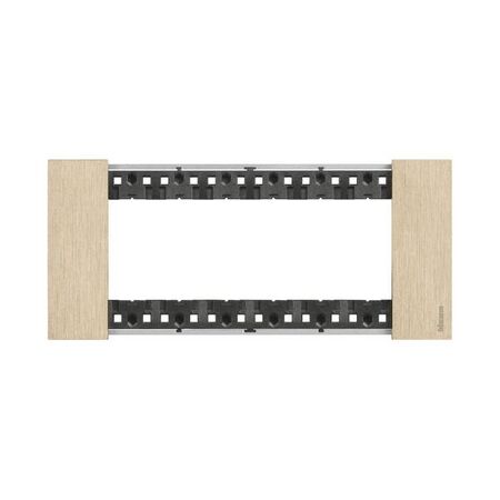 Bticino Living Now 6 Module Coverplate Gold