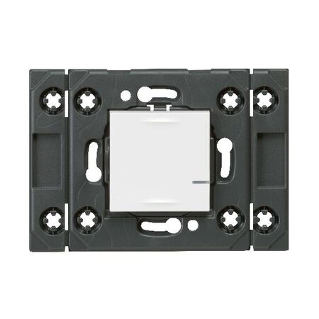 ARTEOR Wireless Switch Mechanism - Horizontal 2 Module with Grid - White