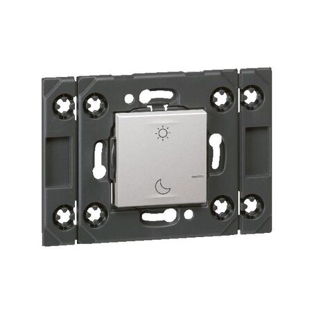 ARTEOR Wireless Day/Night Scenario Mechanism - Horizontal 2 Module with Grid - Soft Aluminium