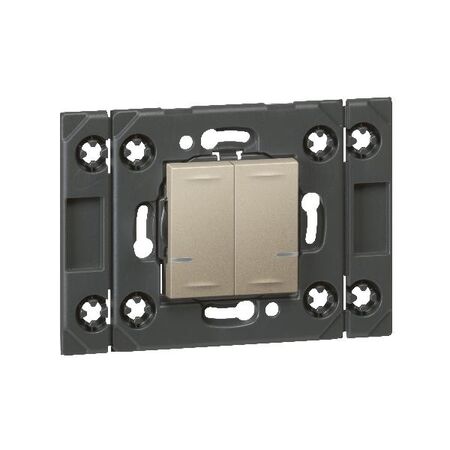Arteor with Netatmo 2 Gang 2 Module Wireless Remote Control Champagne