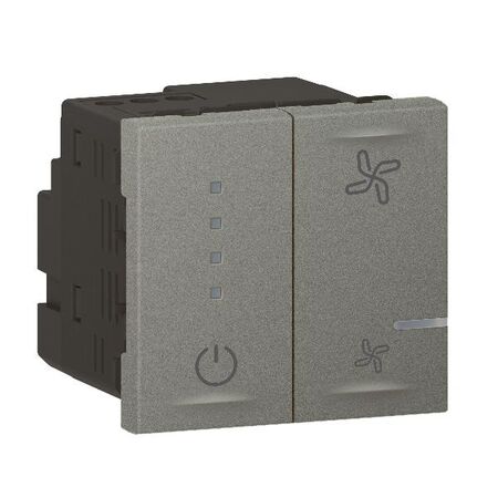 Arteor with Netatmo Smart 4 Speed 100VA Fan Controller Mechanism Magnesium