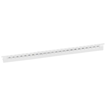 MEMOCAB - Markers for wiring black numbers on white background 2.5x2.5mm number 0 slide-in pack of 600
