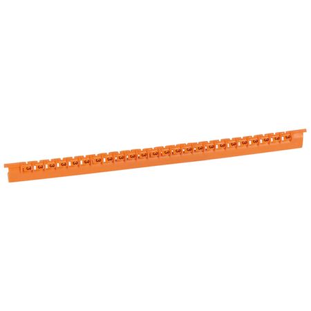 MEMOCAB - Markers for wiring numbers - colour code 2.5x2.5mm orange number 3 slide-in pack of 600