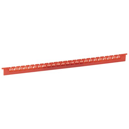 MEMOCAB - Markers for wiring numbers - colour code 2.5x2.5mm red number 2 slide-in pack of 600