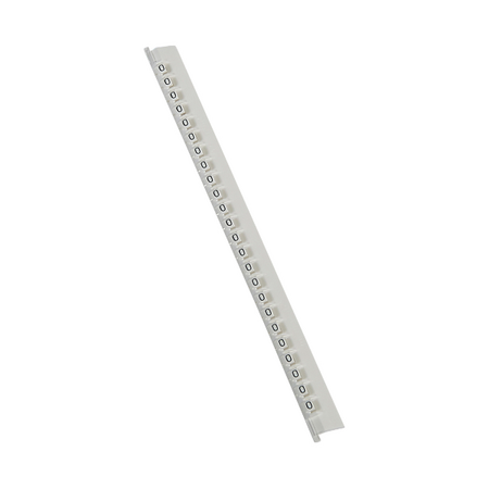 MEMOCAB - Markers for wiring black capital letters on white background 2.5x2.5mm letter O slide-in pack of 240