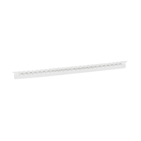 MEMOCAB - Markers for wiring black capital letters on white background 2.5x2.5mm letter S slide-in pack of 240