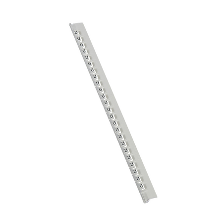 MEMOCAB - Markers for wiring black capital letters on white background 2.5x2.5mm letter U slide-in pack of 240