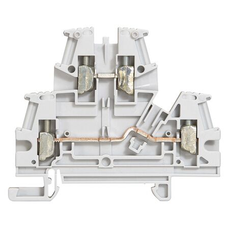 Viking 3 - 2 connections on 2 levels grey 0.25 to 6mm² rigid - 0.25 to 4mm² flexible - 6mm pitch