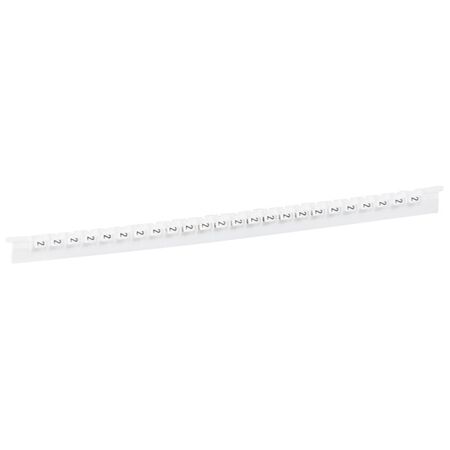 MEMOCAB - Markers for wiring black numbers on white background 2.5x2.5mm number 2 slide-in pack of 600