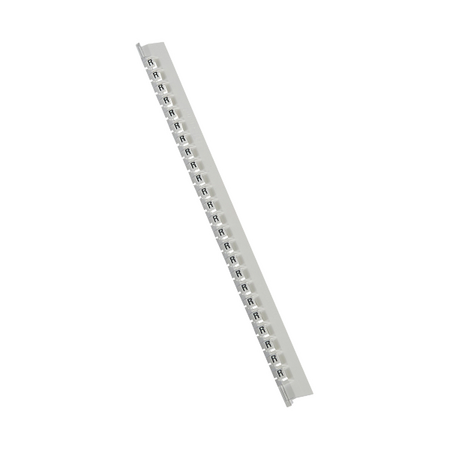 MEMOCAB - Markers for wiring black capital letters on white background 2.5x2.5mm letter R slide-in pack of 240