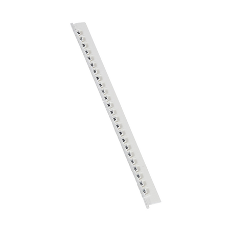 MEMOCAB - Markers for wiring black capital letters on white background 2.5x2.5mm letter W slide-in pack of 240