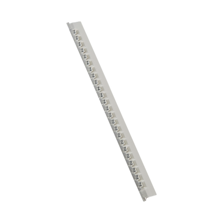 MEMOCAB - Markers for wiring black capital letters on white background 2.5x2.5mm letter Z slide-in pack of 240