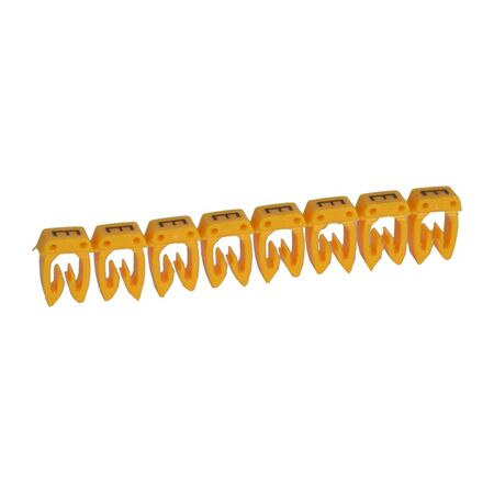 CAB3 - Markers for terminal blocks and wiring 0.5 to 1.5mm² black letters on yellow background 0.5-1.5mm² letter E pack of 300