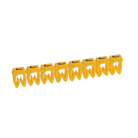 CAB3 - Markers for terminal blocks and wiring 0.5 to 1.5mm² black letters on yellow background 0.5-1.5mm² letter J pack of 300