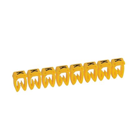 CAB3 - Markers for terminal blocks and wiring 0.5 to 1.5mm² black letters on yellow background 0.5-1.5mm² letter K pack of 300