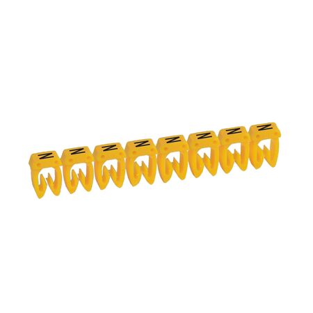 CAB3 - Markers for terminal blocks and wiring 0.5 to 1.5mm² black letters on yellow background 0.5-1.5mm² letter N pack of 300