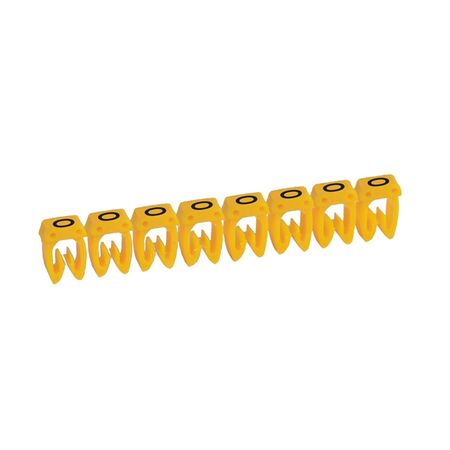 CAB3 - Markers for terminal blocks and wiring 0.5 to 1.5mm² black letters on yellow background 0.5-1.5mm² letter O pack of 300