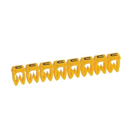 CAB3 - Markers for terminal blocks and wiring 0.5 to 1.5mm² black letters on yellow background 0.5-1.5mm² letter U pack of 300