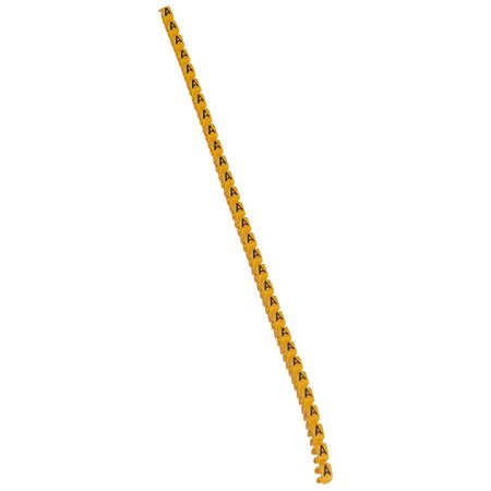 CAB3 - Markers for wiring 1.5 to 2.5 mm² black letters on yellow background 1.5-2.5mm² letter A pack of 300