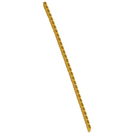 CAB3 - Markers for wiring 1.5 to 2.5 mm² black letters on yellow background 1.5-2.5mm² letter C pack of 300