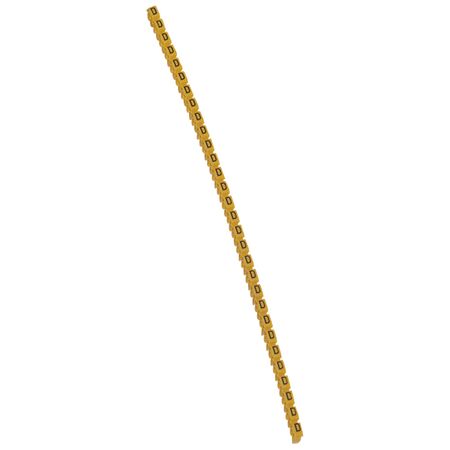 CAB3 - Markers for wiring 1.5 to 2.5 mm² black letters on yellow background 1.5-2.5mm² letter D pack of 300
