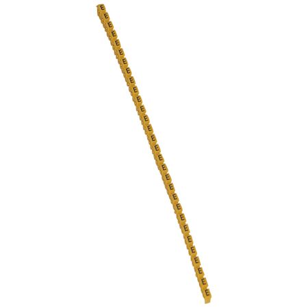 CAB3 - Markers for wiring 1.5 to 2.5 mm² black letters on yellow background 1.5-2.5mm² letter E pack of 300