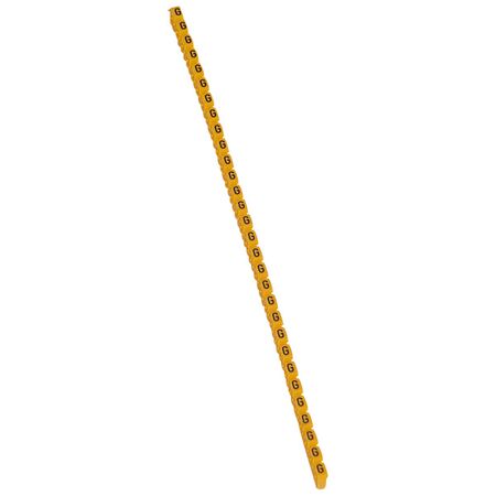 CAB3 - Markers for wiring 1.5 to 2.5 mm² black letters on yellow background 1.5-2.5mm² letter G pack of 300