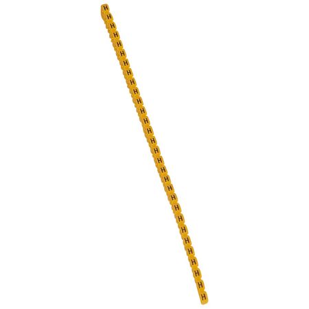 CAB3 - Markers for wiring 1.5 to 2.5 mm² black letters on yellow background 1.5-2.5mm² letter H pack of 300