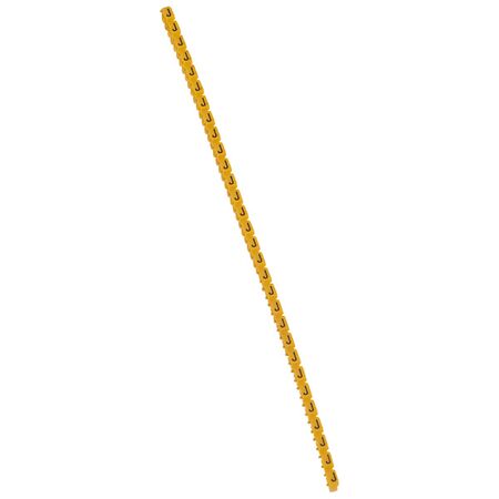 CAB3 - Markers for wiring 1.5 to 2.5 mm² black letters on yellow background 1.5-2.5mm² letter J pack of 300