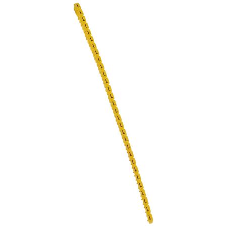 CAB3 - Markers for wiring 1.5 to 2.5 mm² black letters on yellow background 1.5-2.5mm² letter L pack of 300