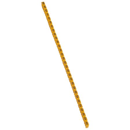 CAB3 - Markers for wiring 1.5 to 2.5 mm² black letters on yellow background 1.5-2.5mm² letter O pack of 300