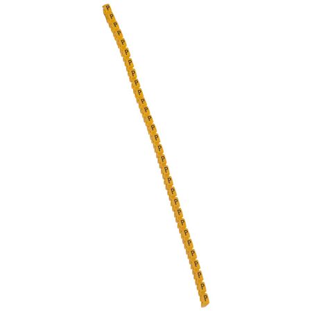 CAB3 - Markers for wiring 1.5 to 2.5 mm² black letters on yellow background 1.5-2.5mm² letter P pack of 300