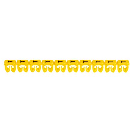 CAB3 - Markers for wiring 1.5 to 2.5 mm² black letters on yellow background 1.5-2.5mm² letter T pack of 300