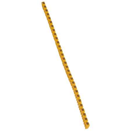 CAB3 - Markers for wiring 1.5 to 2.5mm² black letters on yellow background 1.5-2.5mm² letter W pack of 300