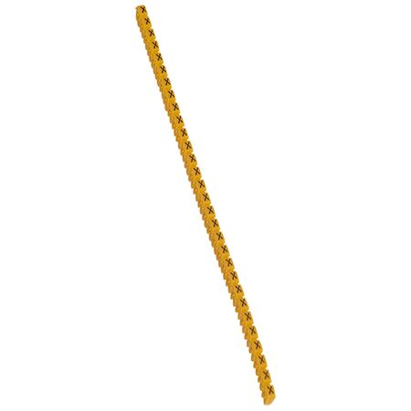 CAB3 - Markers for wiring 1.5 to 2.5mm² black letters on yellow background 1.5-2.5mm² letter X pack of 300