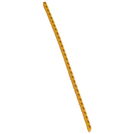 CAB3 - Markers for wiring 1.5 to 2.5mm² black letters on yellow background 1.5-2.5mm² letter Y pack of 300