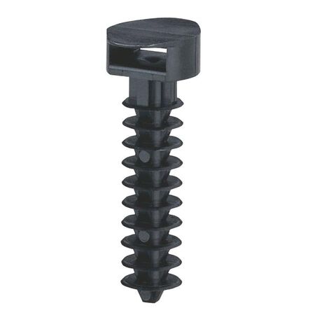 Colson 8mm Cable Tie Standard Plug Base Black