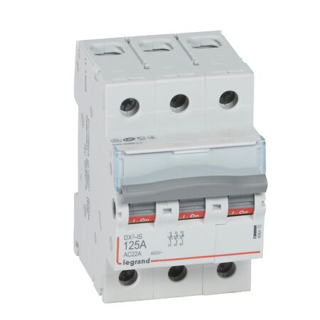 Isolating switch - 400V a.c. 3 pole 125A 3 module