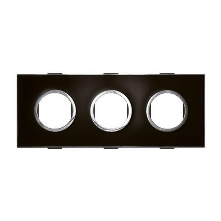 ARTEOR SCS Round 3 Module Horizontal Coverplate Mirror Black
