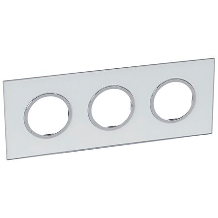 ARTEOR SCS Round 3 Module Horizontal Coverplate Mirror White