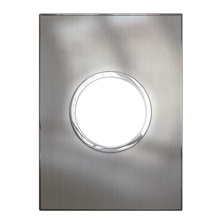 ARTEOR Round 2 Module Vertical Coverplate Stainless Steel